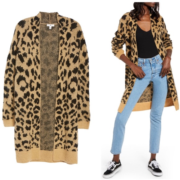 bp leopard cardigan